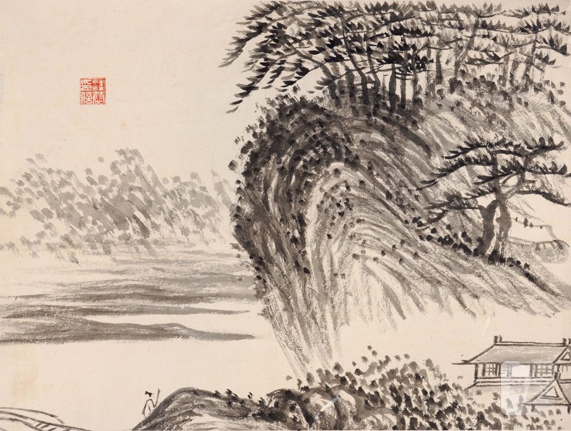 清 戴熙 山水册页 - 图1